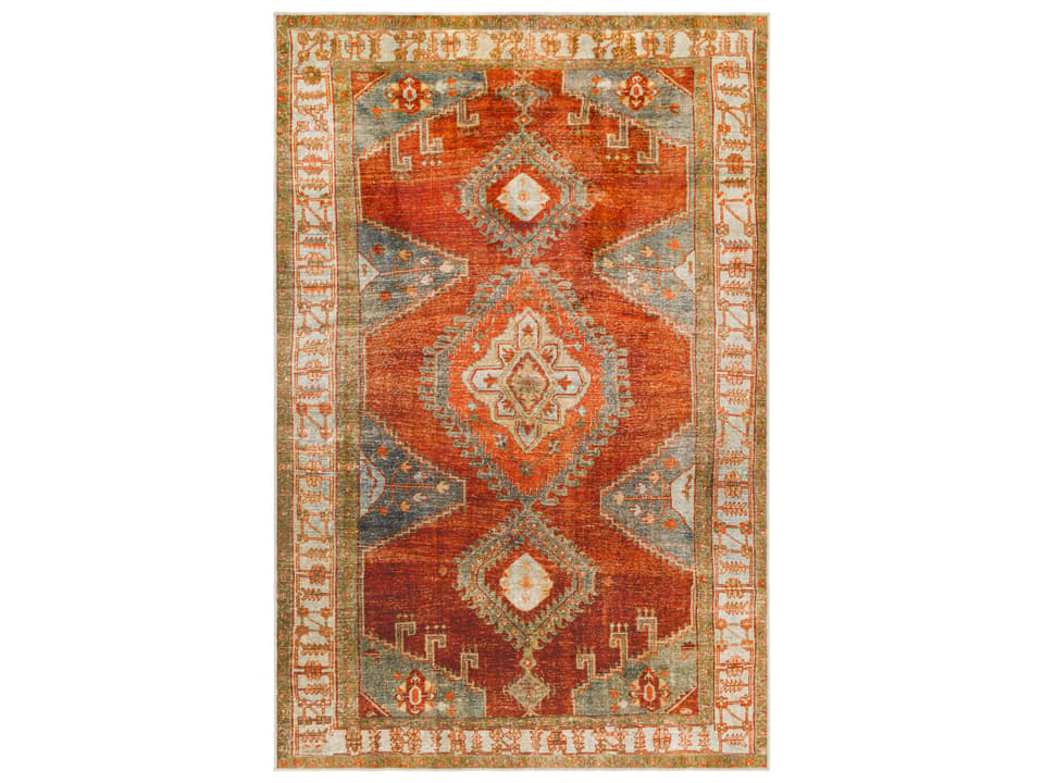 Lavable Bordered Machine Washable Area Rug