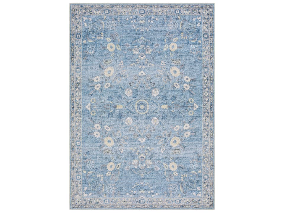 Lavable Bordered Machine Washable Area Rug