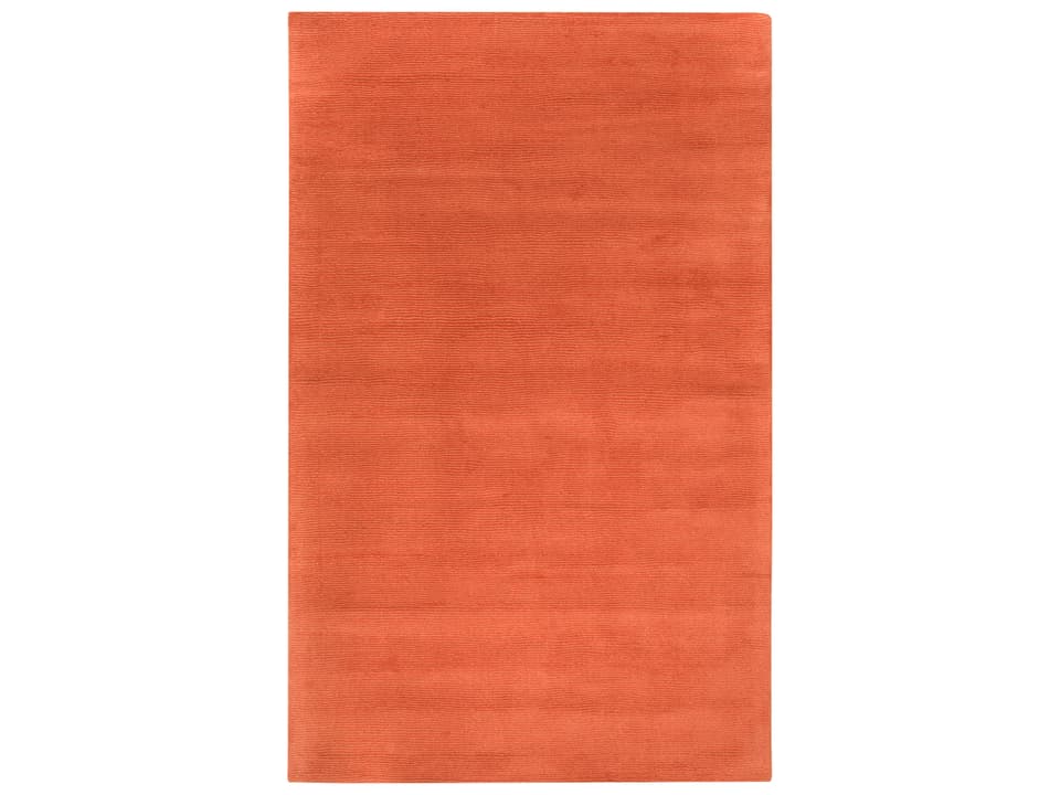 Mystique Hand Loomed Wool Area Rug in Rust