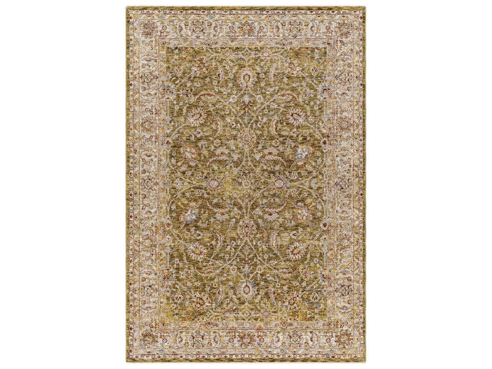 Mona Lisa Bordered Area Rug Traditional Style