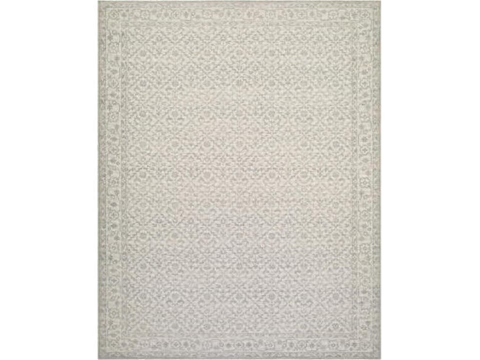 Maan Bordered Runner Rug in Neutral Tones
