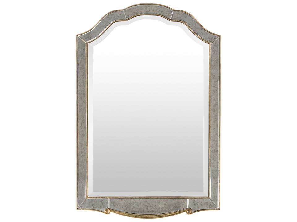 Oleander Accent Mirror with Gilded Metallic Frame