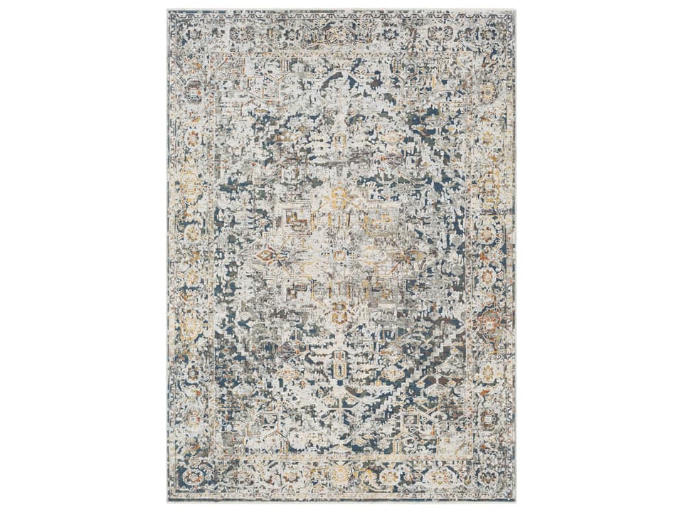 Presidential Traditional Machine Woven Polyester Area Rug with High-Low Pile
