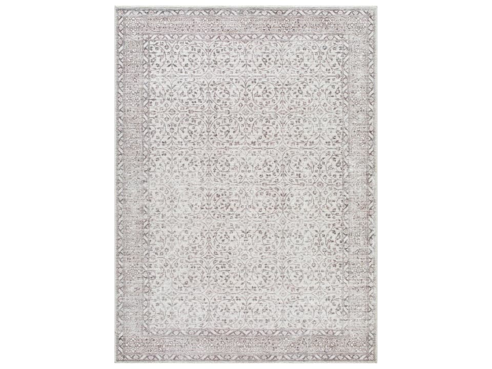 Our PNW Home Bordered Area Rug in Cream and Rust
