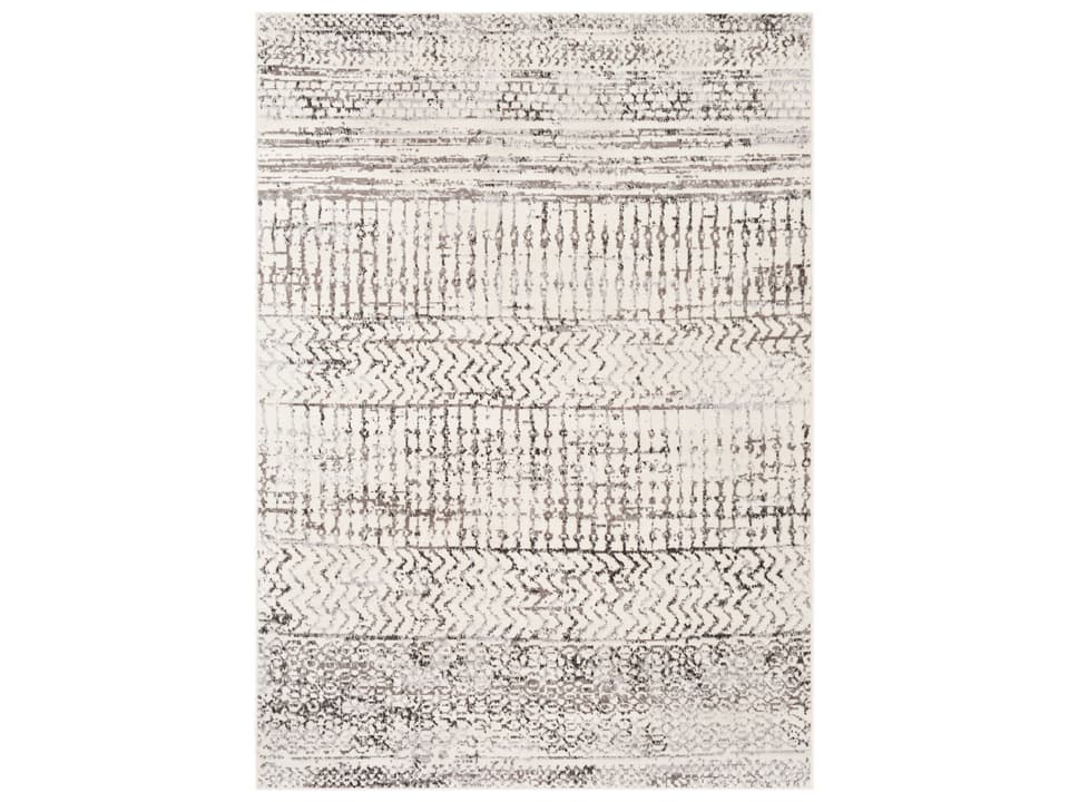 Pisa Moroccan Global Area Rug in Charcoal and Gray