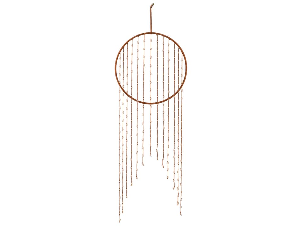 Ponti Macrame Wall Hanging in Rust and Beige