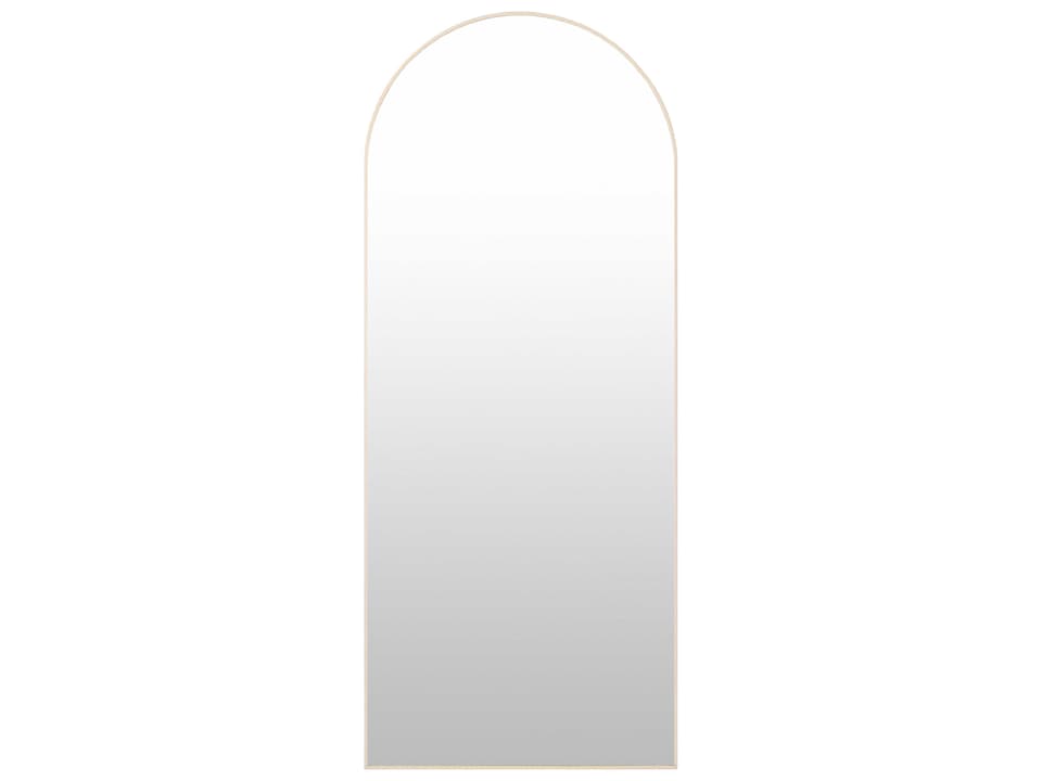 Aranya Modern Natural Brown Floor Mirror