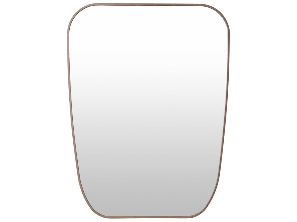 Aranya Accent Mirror Dark Brown Minimalist