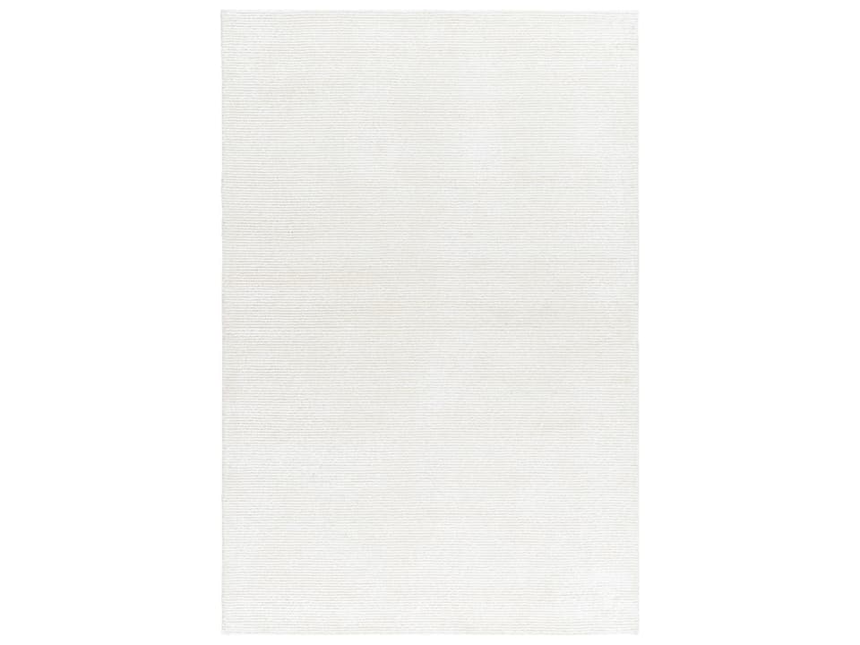 Richmond Hand Tufted Area Rug Viscose Wool Blend Off-White