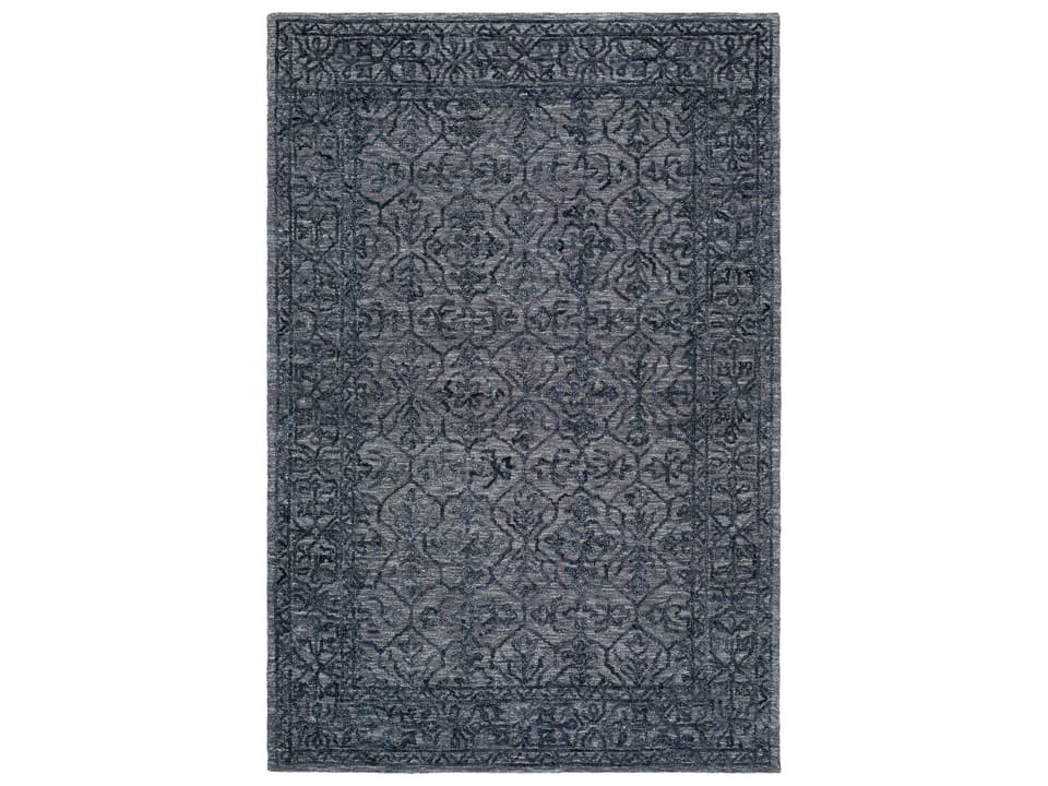 Sicily Bordered Hand-Tufted Wool Area Rug