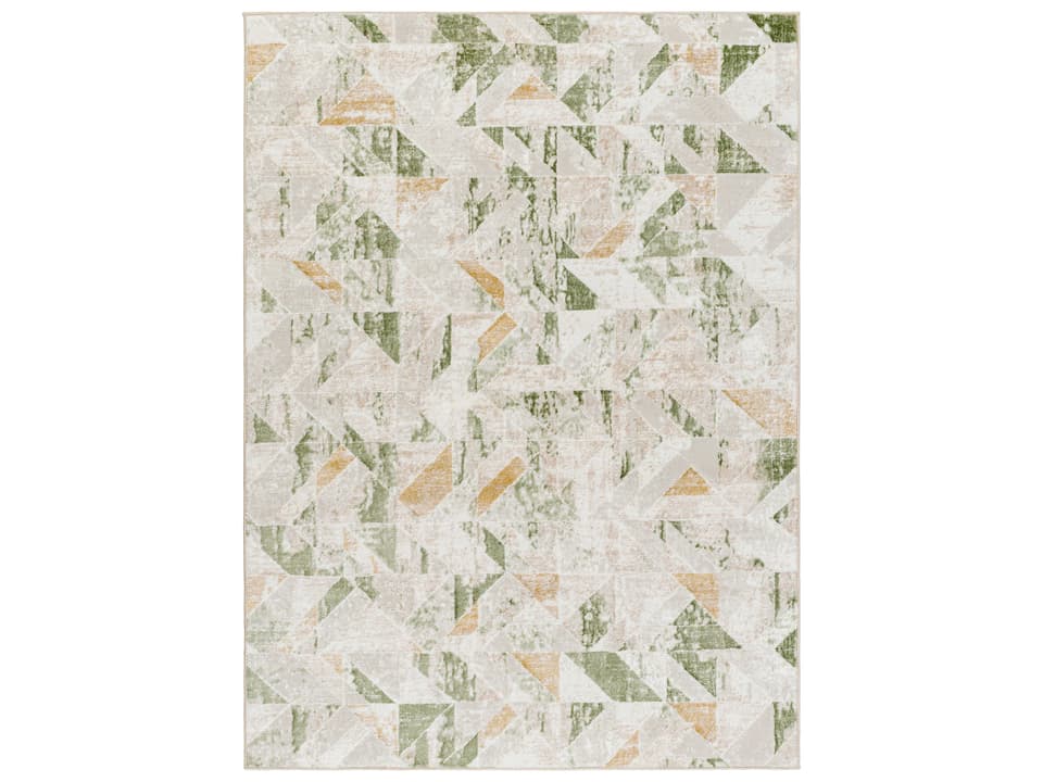San Francisco Floral Pattern Area Rug Mid-Century Modern Style