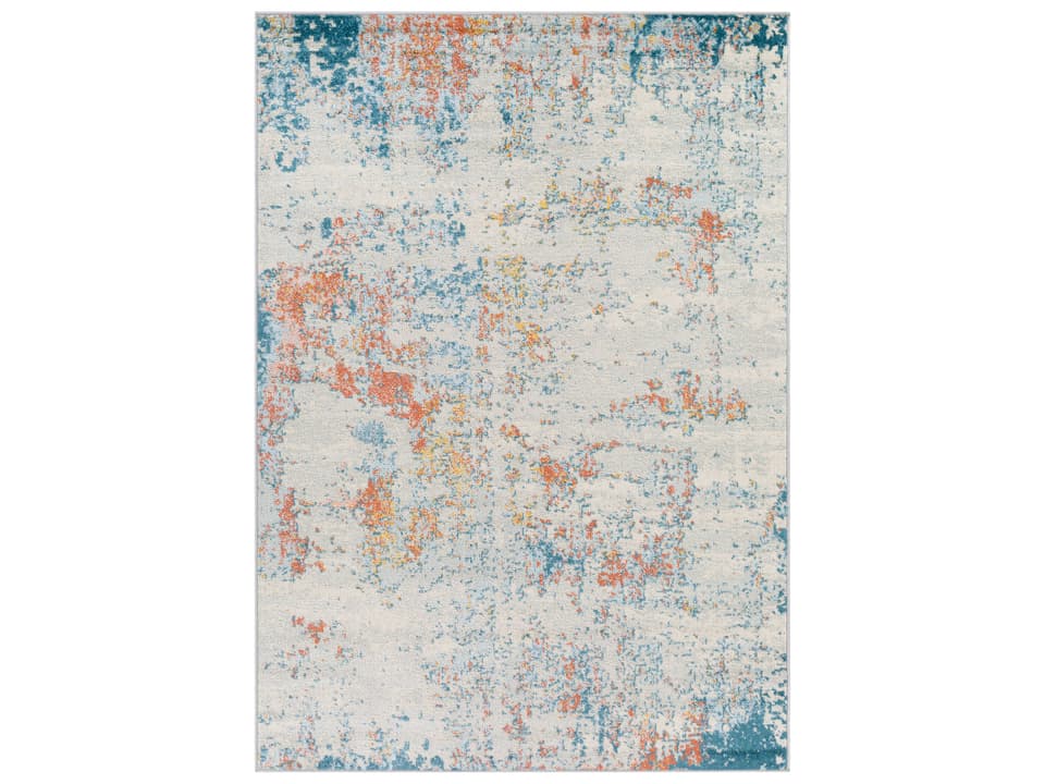 Sunderland Abstract Area Rug Modern Machine Woven