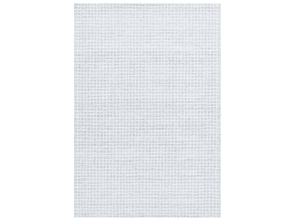 Andreas Hand-Tufted Wool Abstract Area Rug in Off-White and Gray