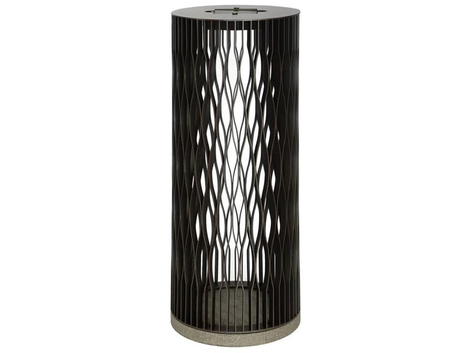 Dala 10-Light Outdoor Solar Floor Light in Gunmetal Aluminum