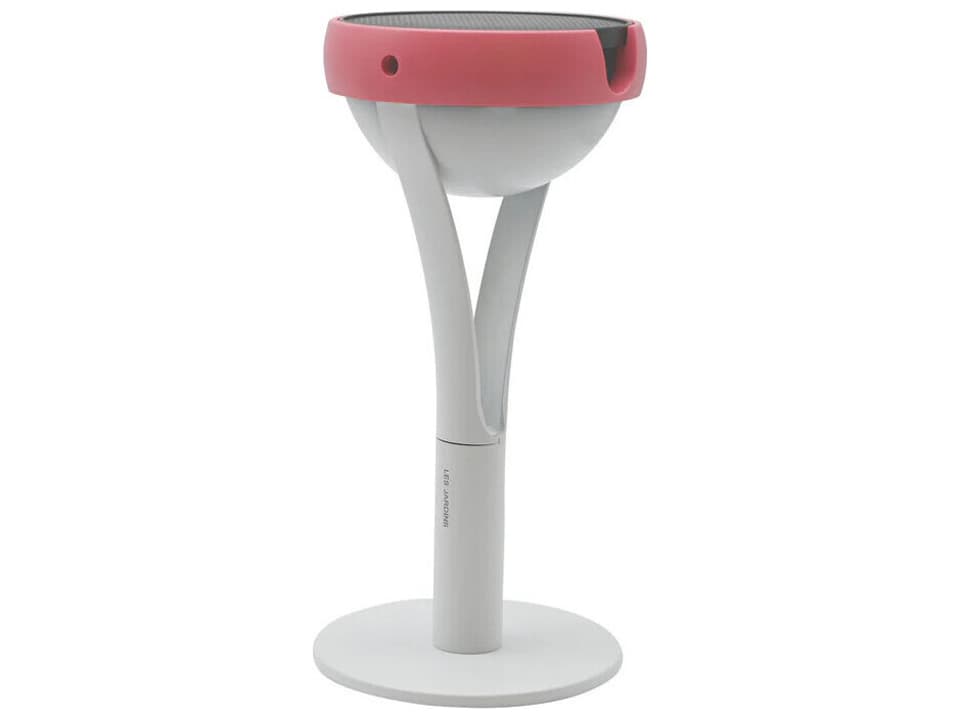 Tish 3-Light Outdoor Path Light in White and Pink