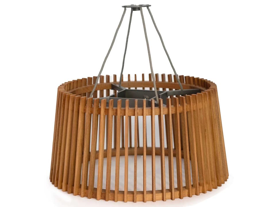 Muse Outdoor Hanging Solar LED Light in Teak