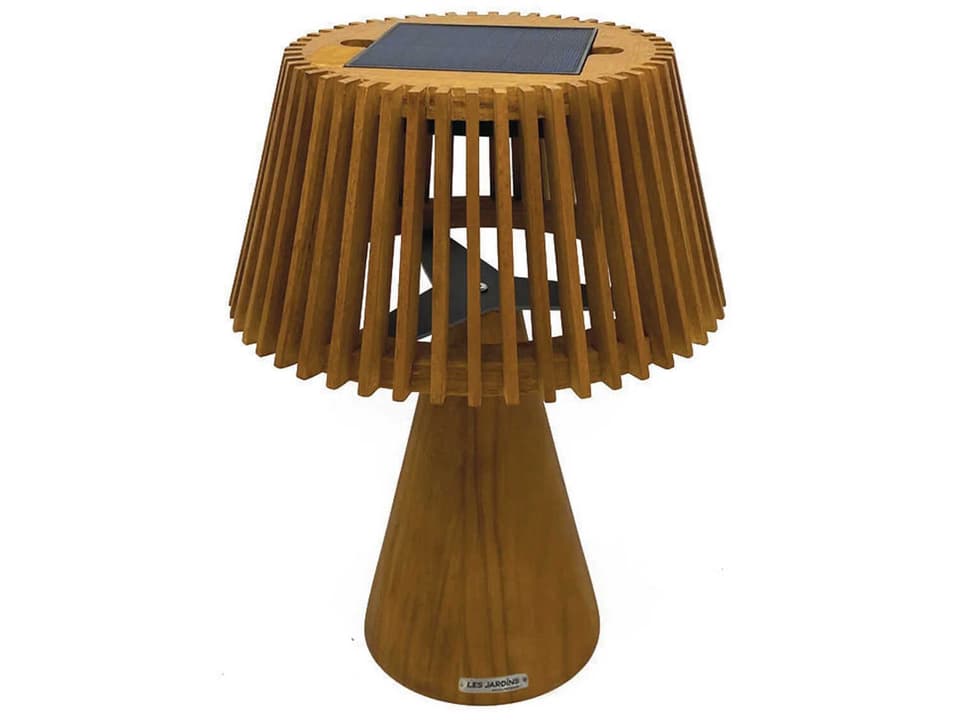 Enoki 5-Light Outdoor LED Table Lamp in Teak