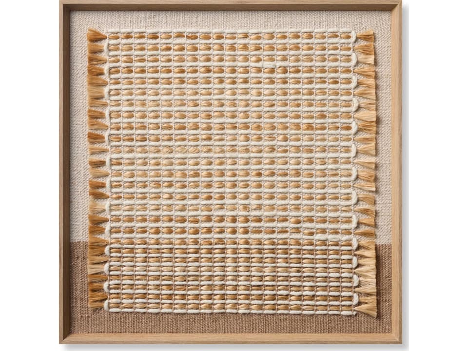 Shenandoah Square Wall Art in Beige and Brown