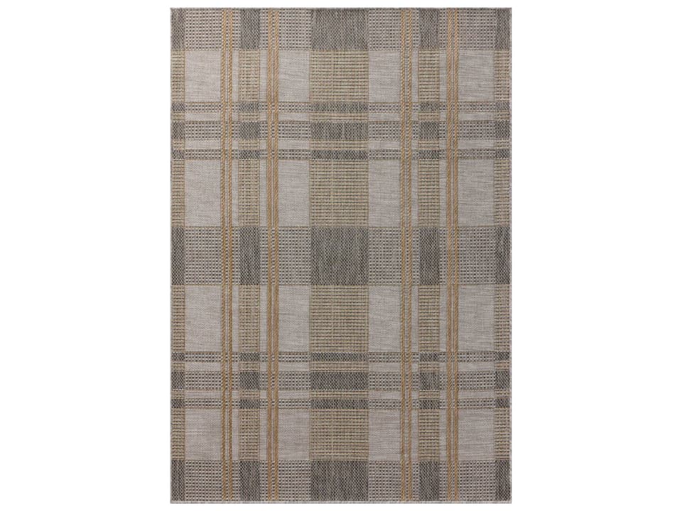 Birch Collection Striped Indoor Outdoor Area Rug