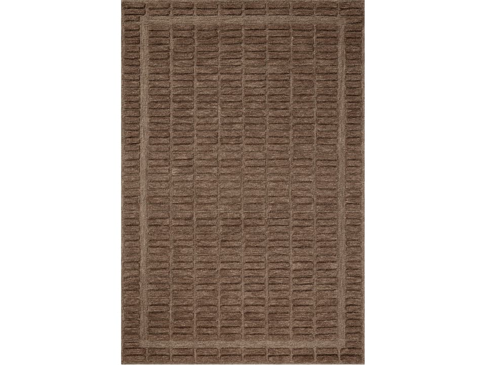 Bradley 6 Hand-Tufted Wool Area Rug Cocoa High-Low Pile