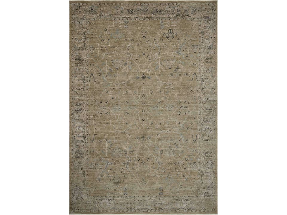 Briar Oriental Power-Loomed Area Rug with Vintage Texture