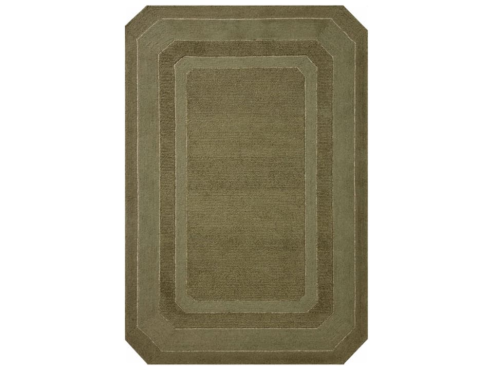 Clayton Bordered Hand-Tufted Wool Area Rug