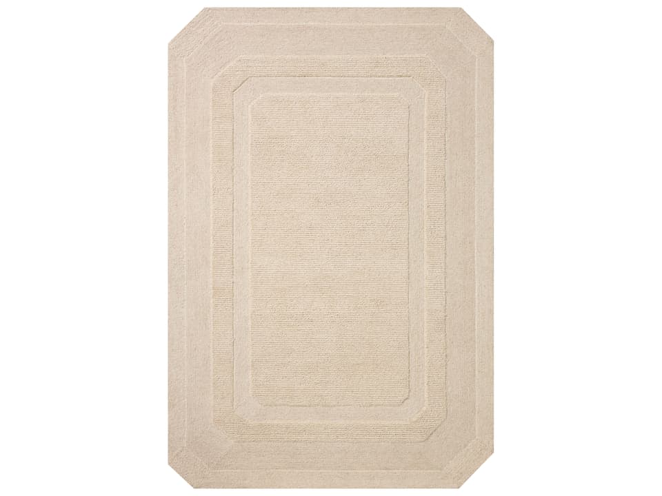 Clayton Hand-Tufted Wool Area Rug with High-Low Pile