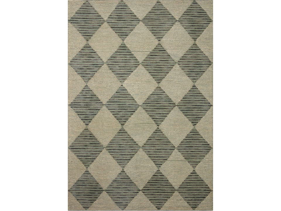 Chris Loves Julia Francis Geometric Wool Runner Rug Spa Granite