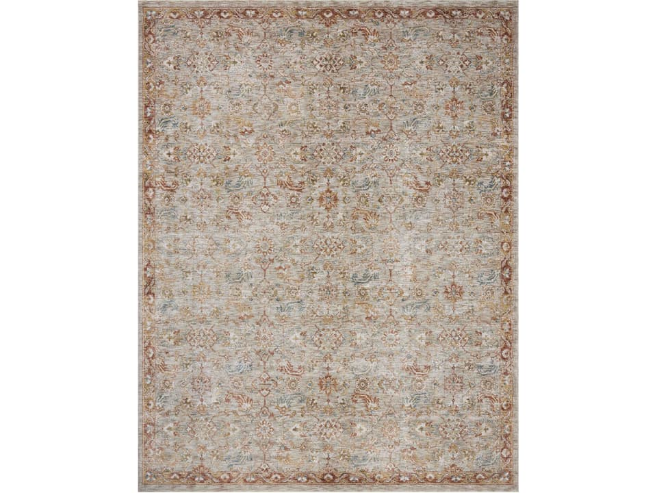Loloi Gaia Natural Multi Power-Loomed Area Rug with Traditional Abstract Design