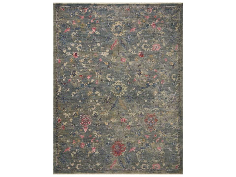 Giada 11'6" x 15'6" Power Loomed Area Rug in Lagoon Multi
