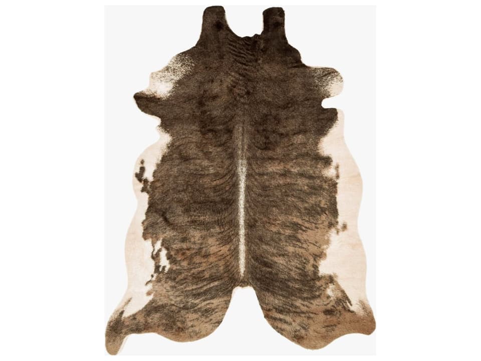 Grand Canyon Animal Prints Area Rug in Camel and Beige