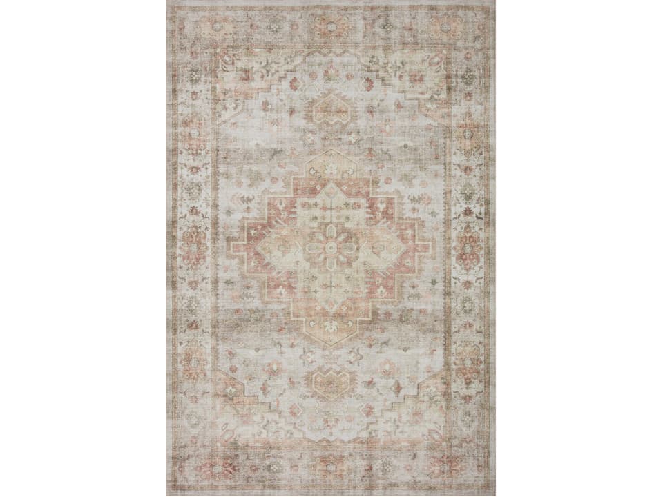 Heidi Bordered Traditional Area Rug in Sage Multi