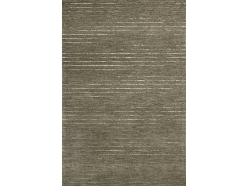Henry Collection Hand-Tufted Wool Area Rug in Olive Ivory