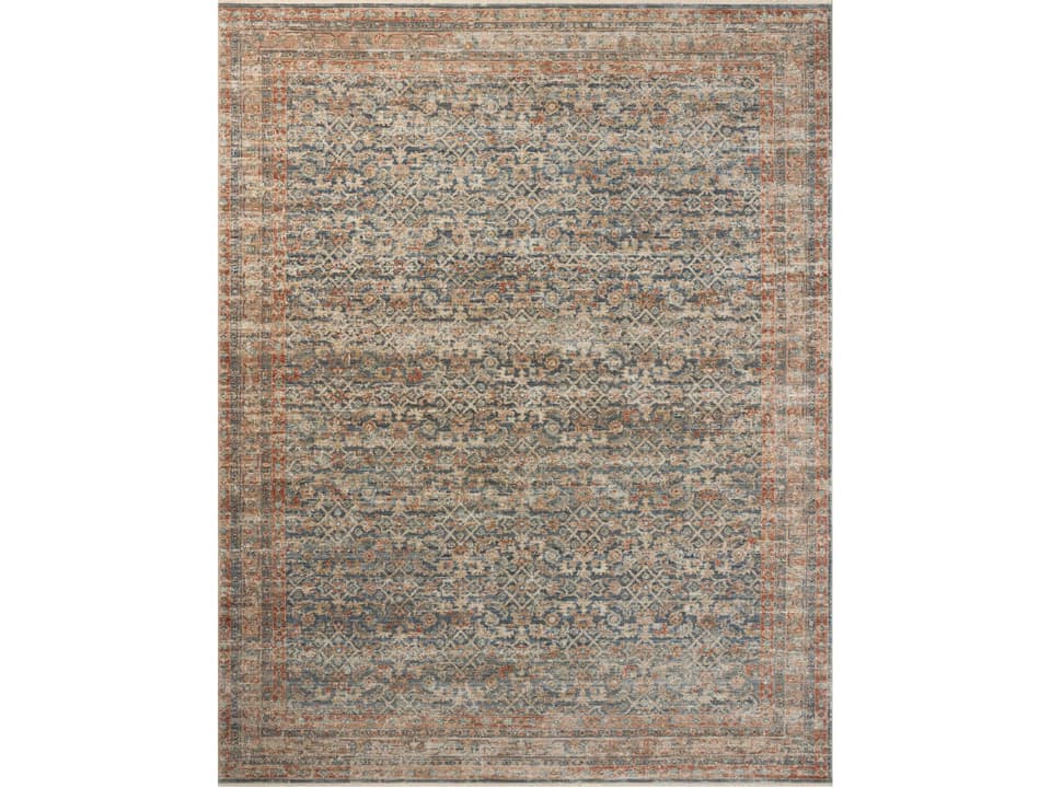 Heritage Bordered Runner Area Rug Vintage Inspired