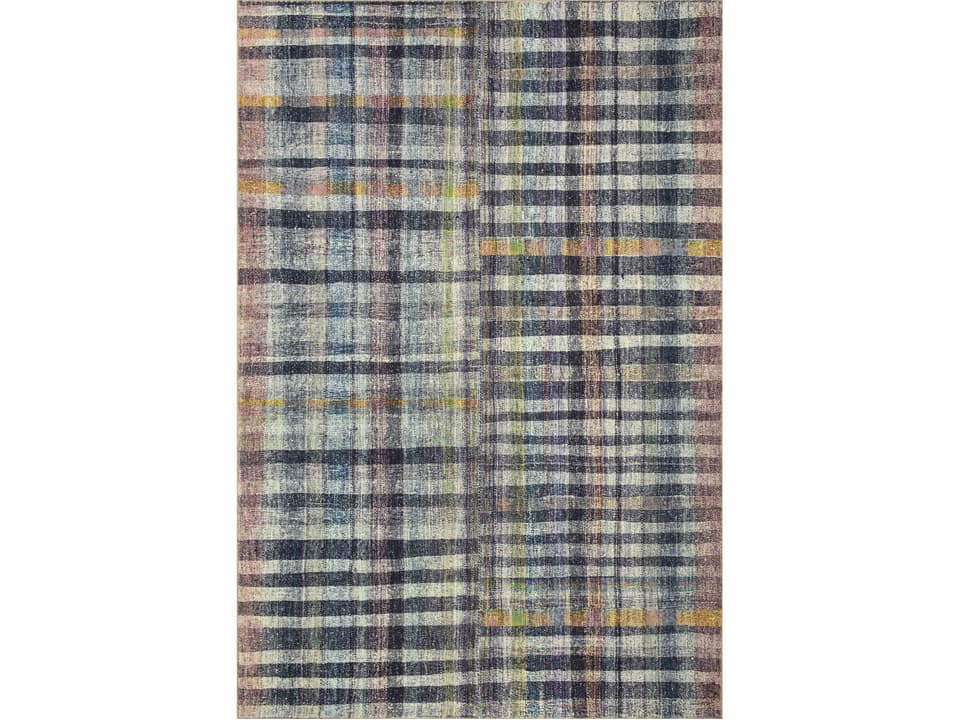 Chris Loves Julia Humphrey Striped Runner Area Rug Plum Multi