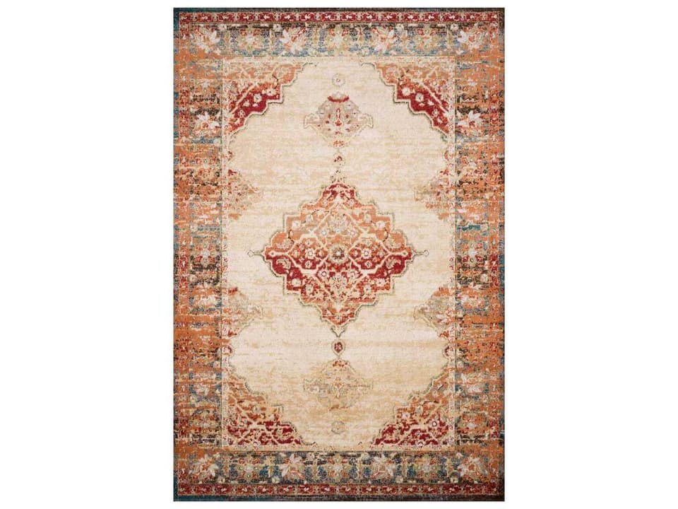 Isadora Bordered Power-Loomed Runner Area Rug