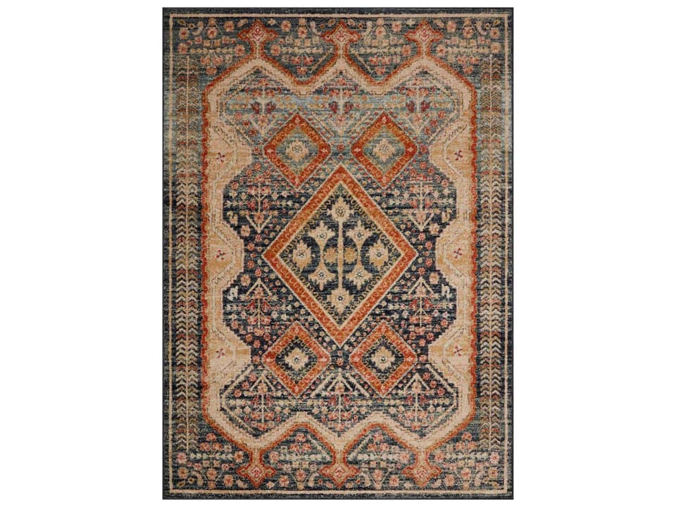 Jocelyn Bordered Runner Area Rug for High-Traffic Areas