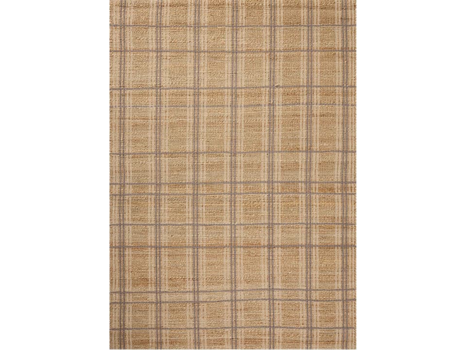 Judy Geometric Handwoven Area Rug in Natural Stone