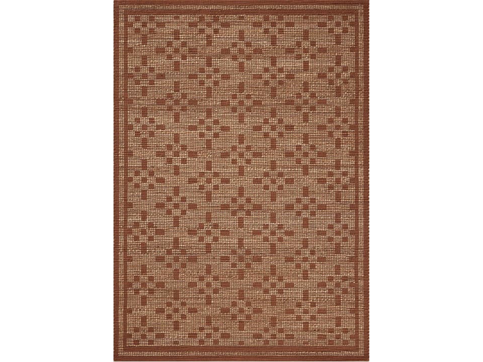 Chris Loves Julia Judy Bordered Handwoven Jute and Cotton Runner Area Rug