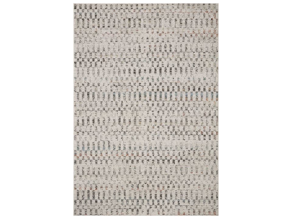 Kamala Geometric Power-Loomed Area Rug in Grey Multi