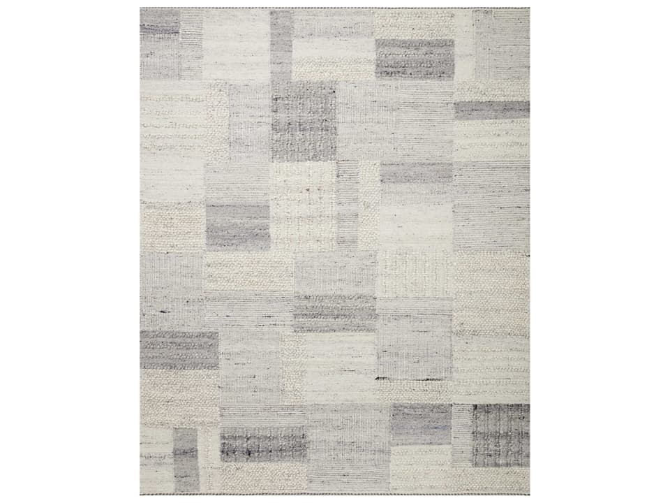 Manfred Geometric Hand-Knotted Area Rug Slate Mist
