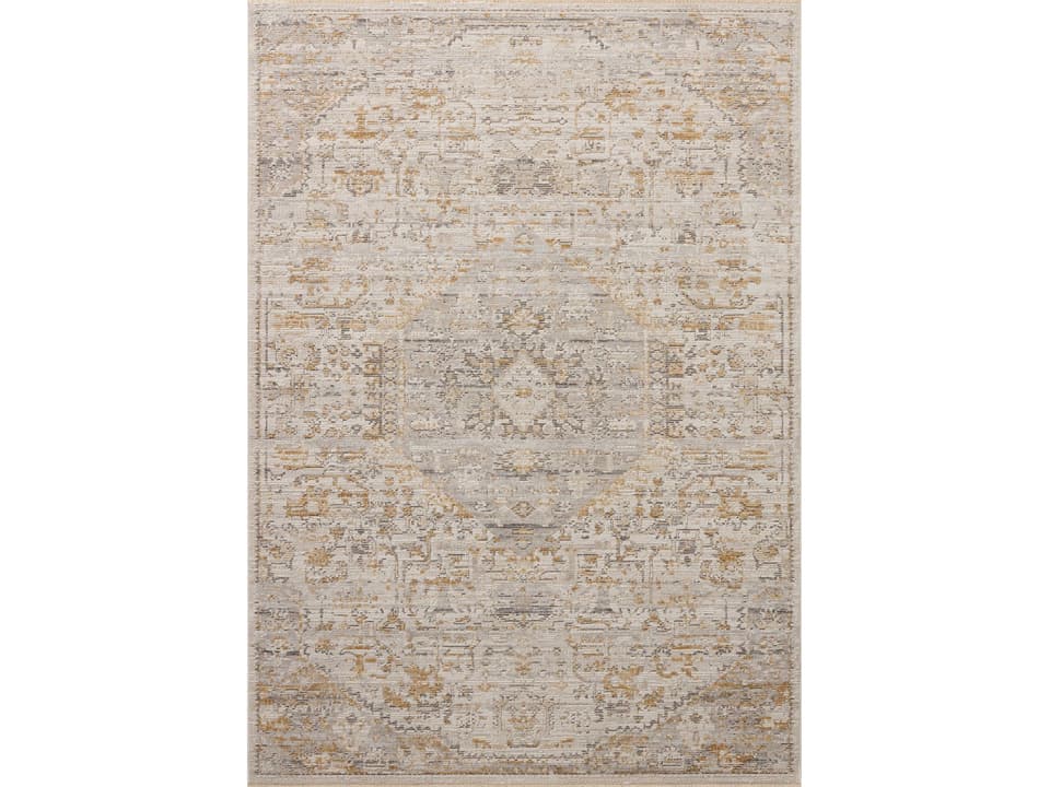 Milena Collection Floral Pattern Area Rug Durable Polyester