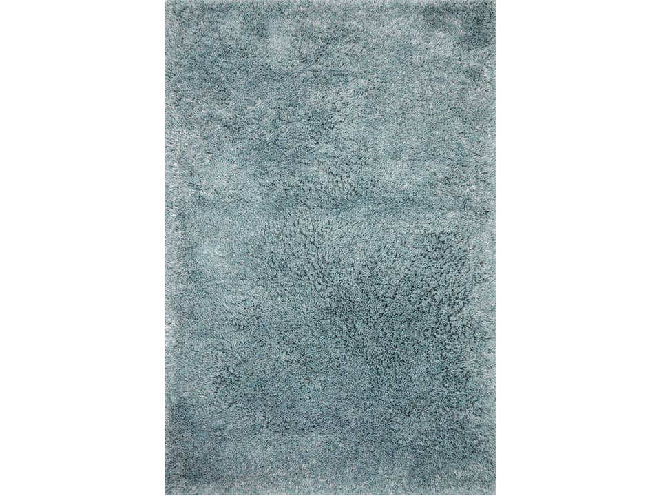 Mila Shag Runner Area Rug in Spa