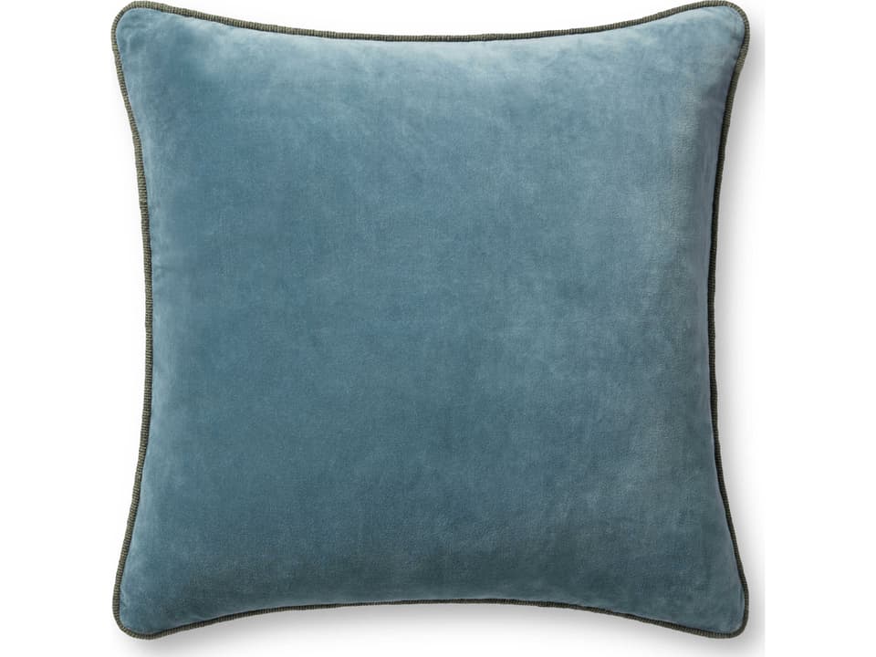 Chris Loves Julia Liza Blue Pillow