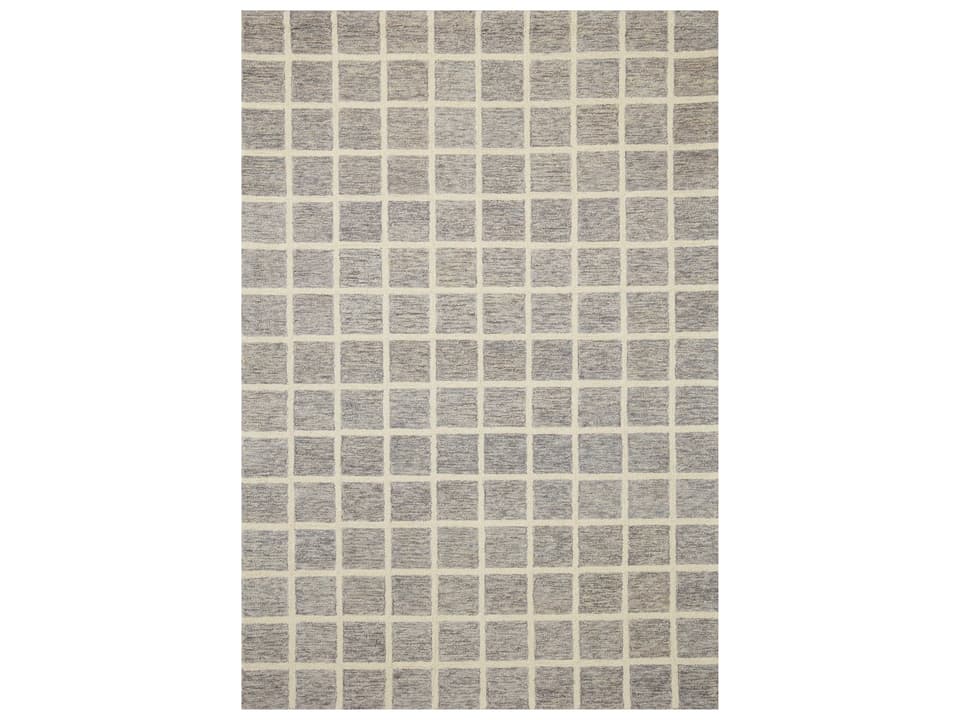 Polly POL-05 Hand-Tufted Area Rug in Slate and Ivory