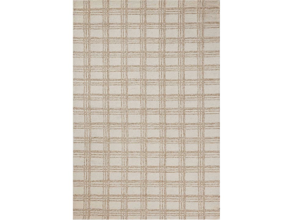 Polly POL-12 Hand-Tufted Wool Jute Area Rug in Cream Sand