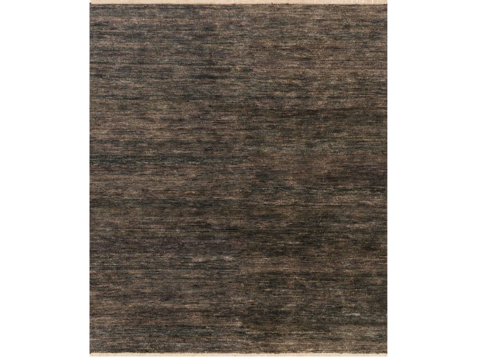 Quinn QN-01 Hand-Knotted Area Rug in Grey Jute