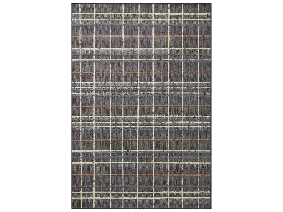 Rainier Geometric Indoor Outdoor Area Rug Charcoal Multi
