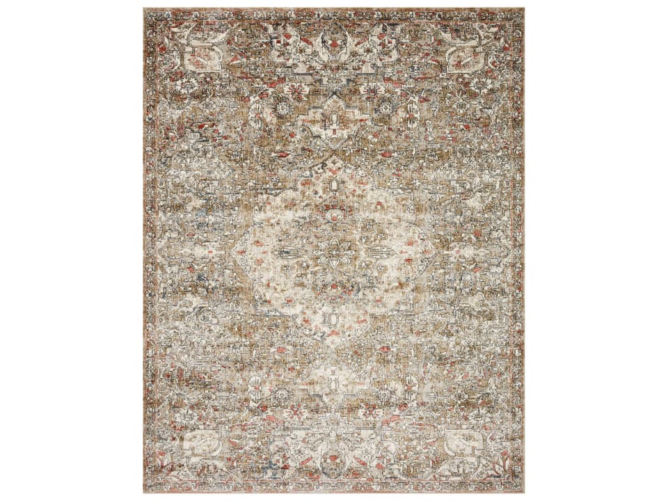 Saban Bordered Runner Area Rug Traditional Power-Loomed Polypropylene