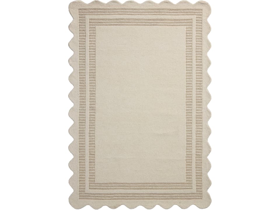 Scottie SCO-01 Hand-Tufted Wool Area Rug in Ivory Grey